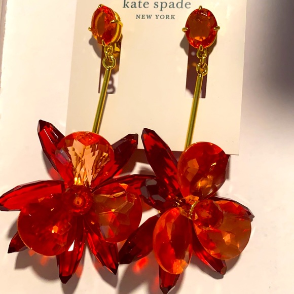 🆕Kate spade blooming brilliant statement earrings - Picture 9 of 12